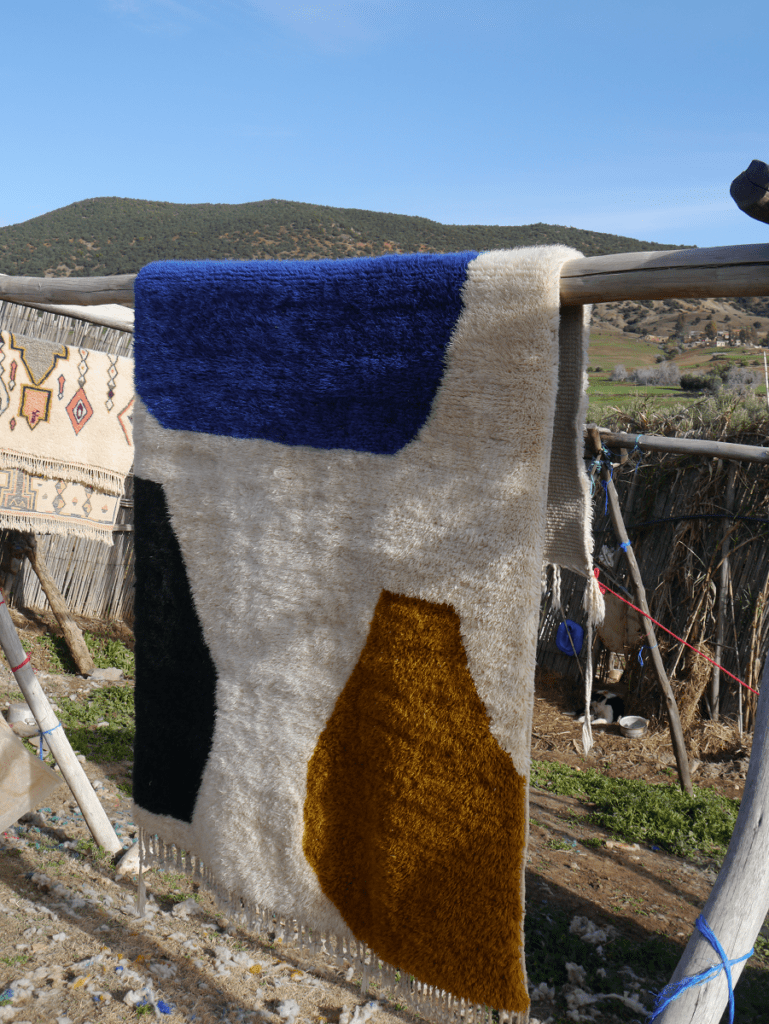 clean berber rug