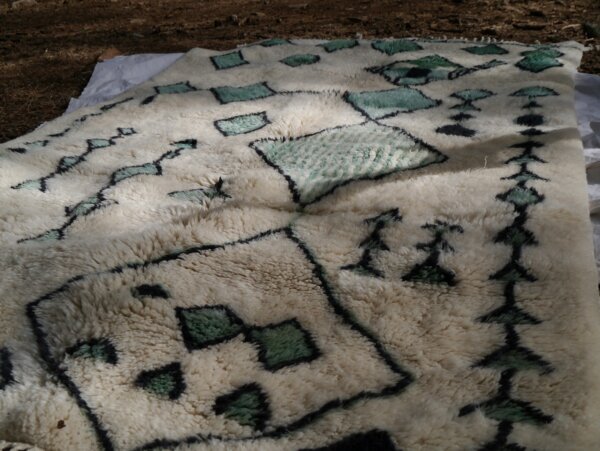 authentic green rug