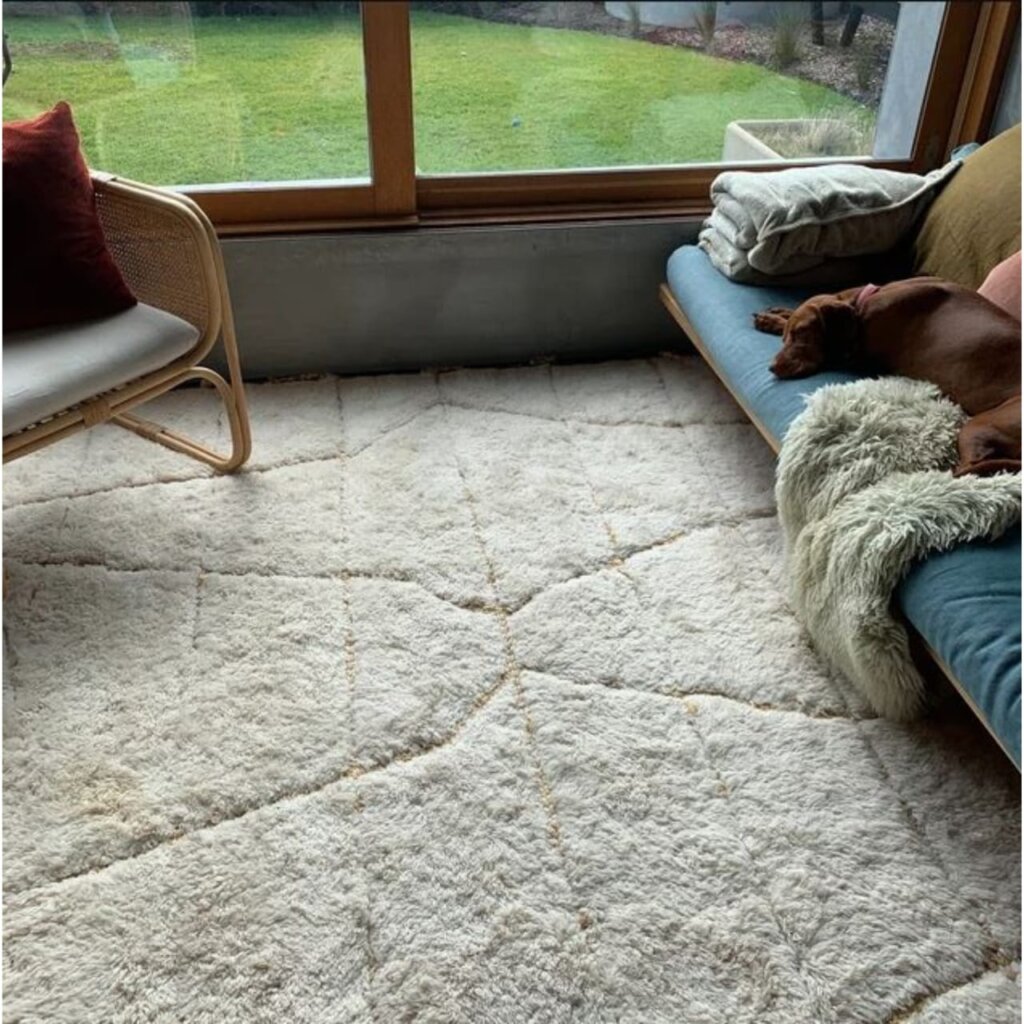 solid white rug