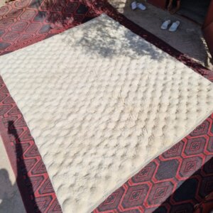 Alternative view of Checkered moroccan rug