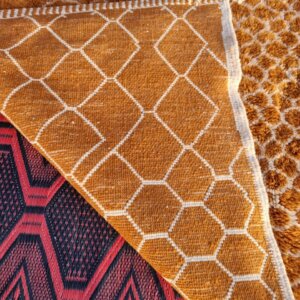 Alternative view of Moroccan rug orange