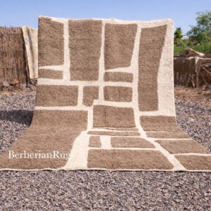 Brown Moroccan rug