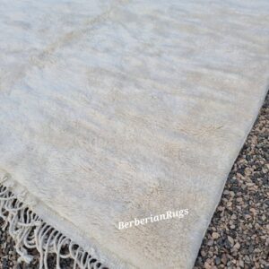 Alternative view of Moroccan rug ivory