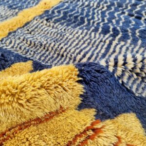 Alternative view of Moroccan rug blue