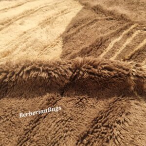 Alternative view of Moroccan rug brown