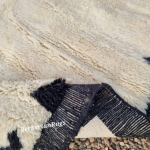 Alternative view of Moroccan rug ivory black