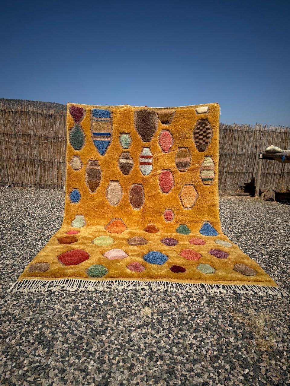 Moroccan rug 6.5 x 9.8 feet