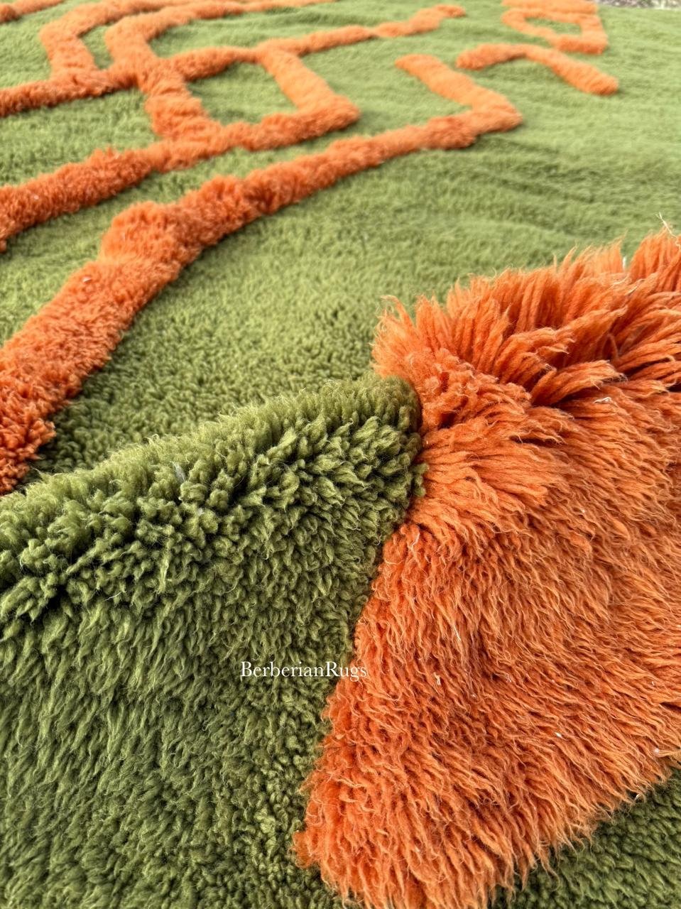 Moroccan Berber Green Rug : 8x10 feet - Image 2