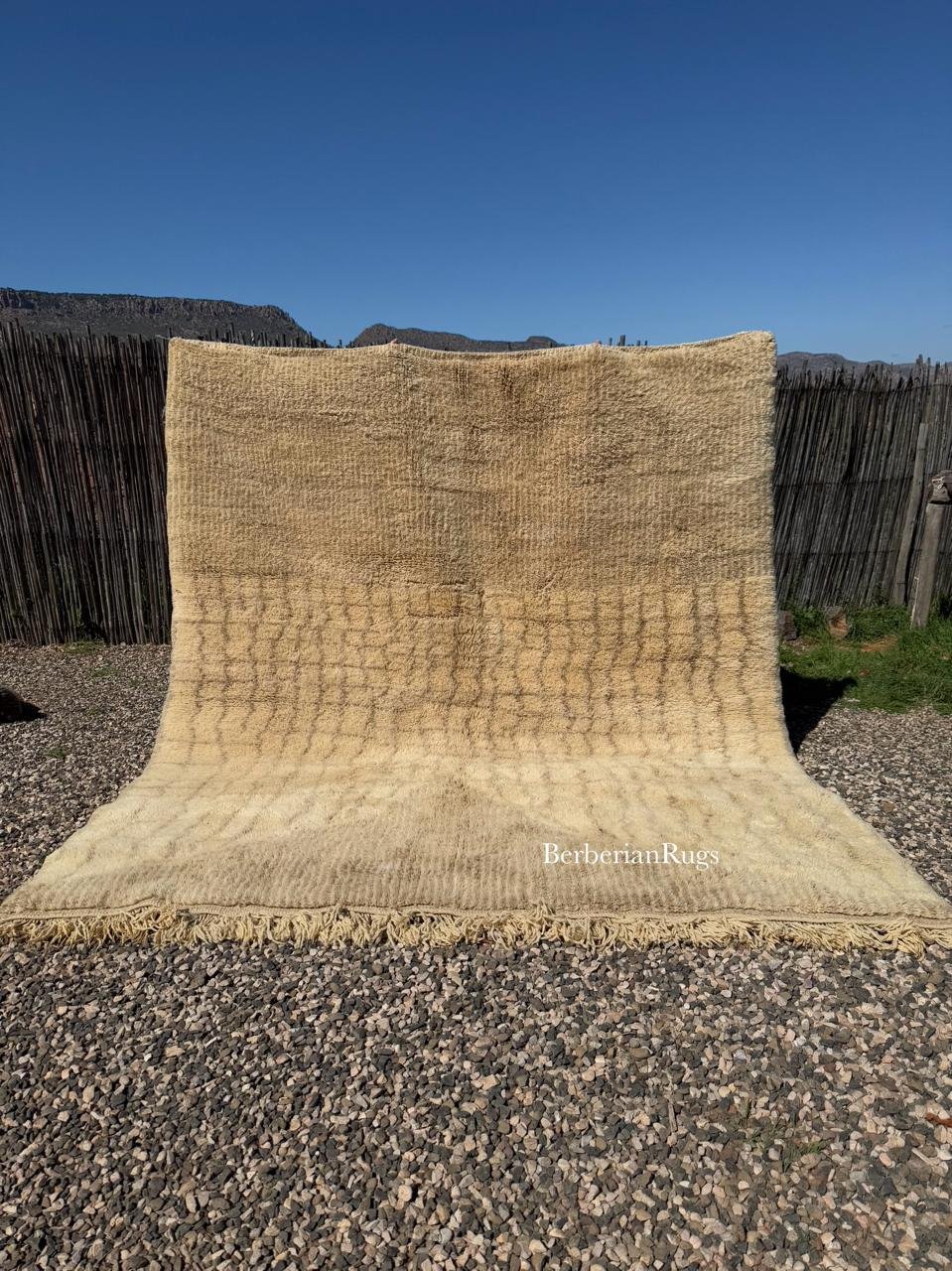 Moroccan rug Beige