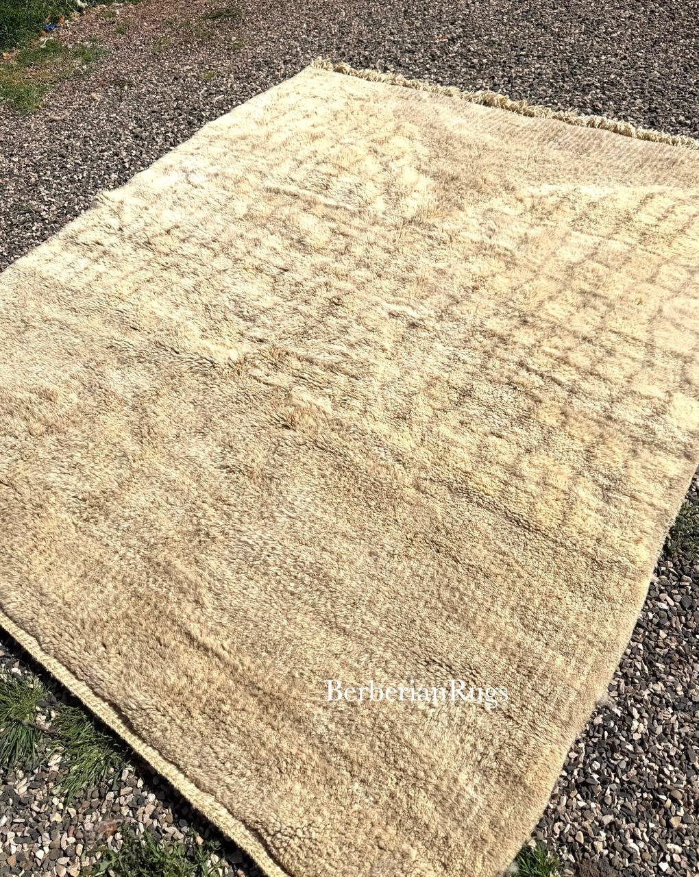 Moroccan rug Beige - Image 6