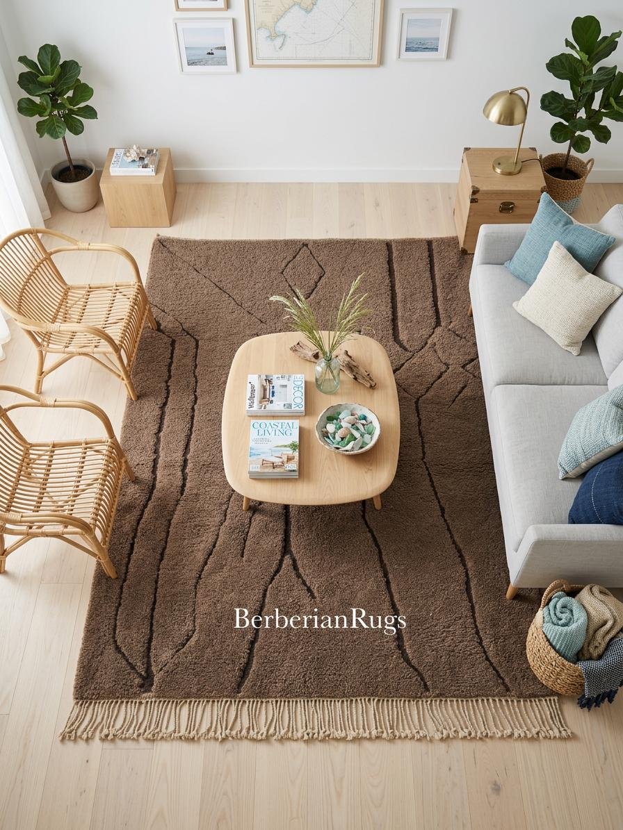 Moroccan rug brown - Image 5