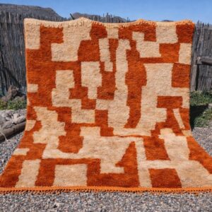 Moroccan rug Rust orange