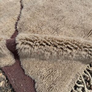 Alternative view of Moroccan rug beige, brown striped