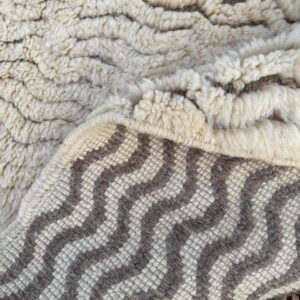 Alternative view of Moroccan rug ivory