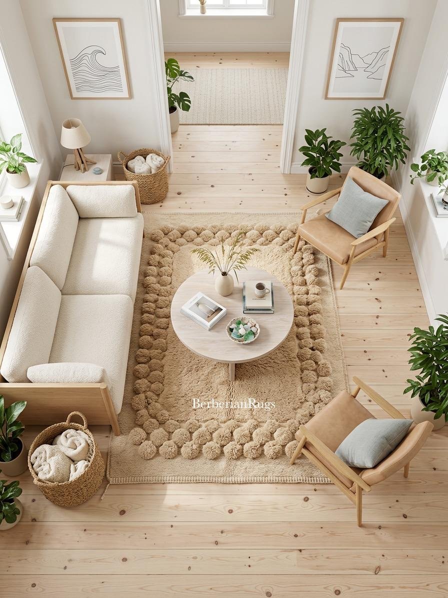 Moroccan rug Beige - Image 6