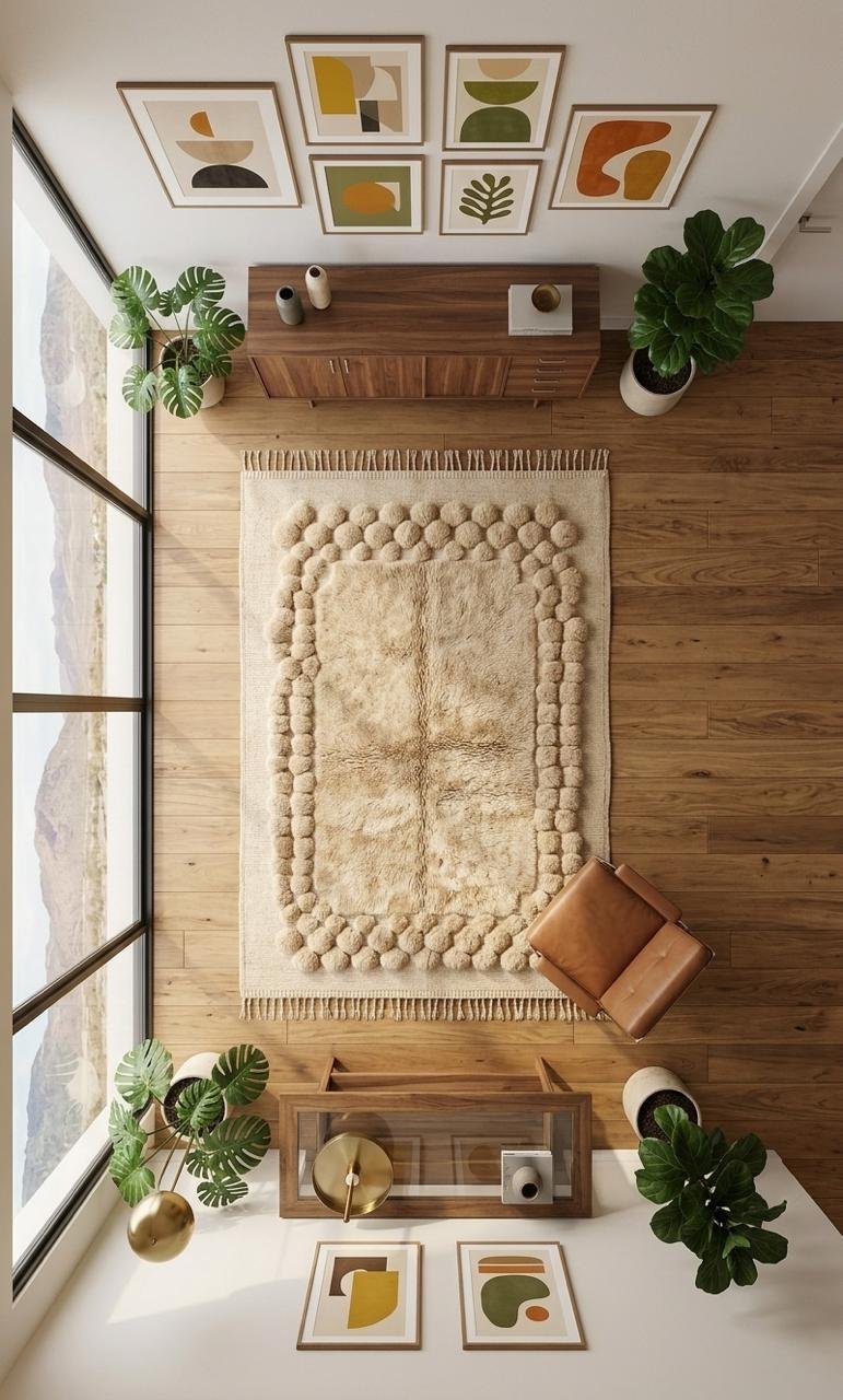 Moroccan rug Beige - Image 4