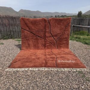 Moroccan rug Rust orange