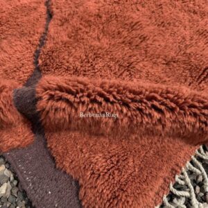 Alternative view of Moroccan rug Rust orange