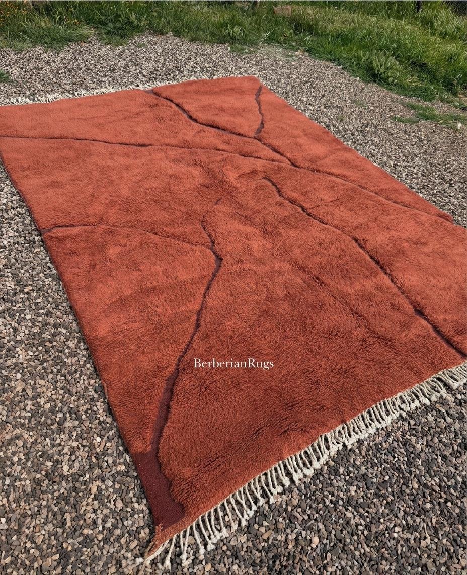 Moroccan rug Rust orange - Image 3