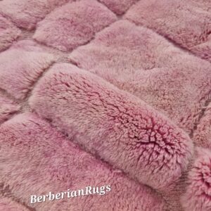 Alternative view of Handmade Pink Beni Mrirt Rug :  5 x 8  feet