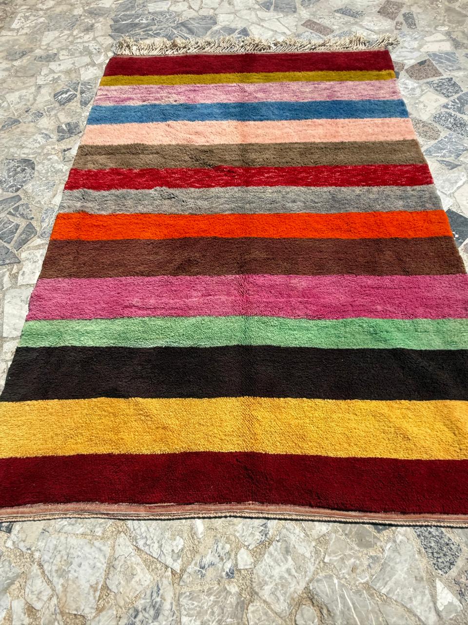 Colorfull Moroccan Rug : 6.5 x 9.8 Feet - Image 3