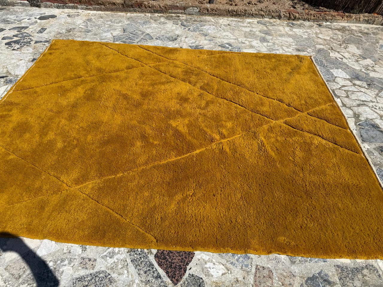 Moroccan Rug mustard : 8.4 x 10.5 Feet - Image 3