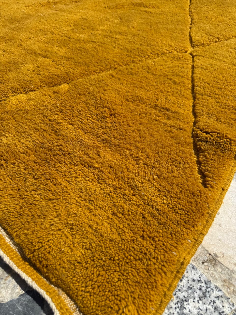 Moroccan Rug mustard : 8.4 x 10.5 Feet - Image 2