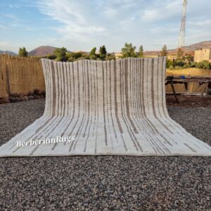 Moroccan rug ivory