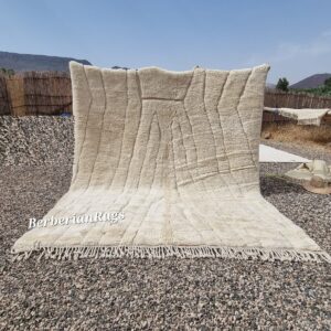 Moroccan rug ivory
