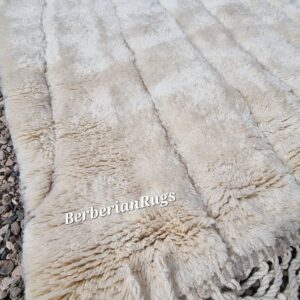 Alternative view of Moroccan rug ivory