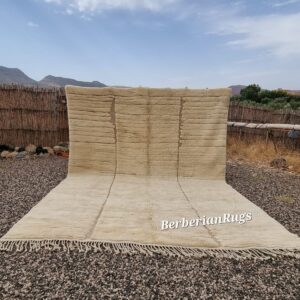 Moroccan rug ivory