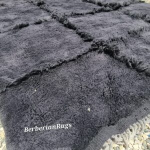 Alternative view of Moroccan rug Black