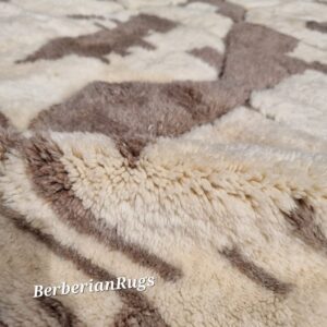 Alternative view of Moroccan rug brown
