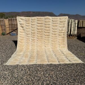 Moroccan Rug ivory : 9.2 x 11.3 Feet