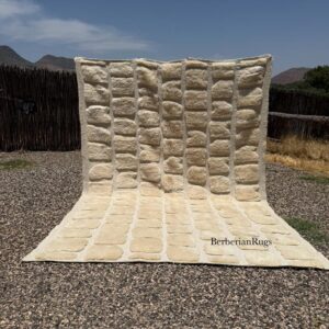 Moroccan rug ivory