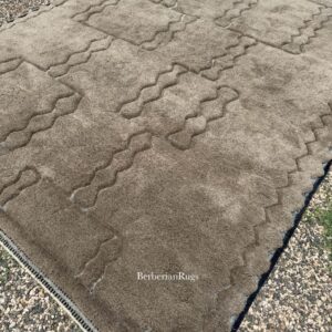 Alternative view of Moroccan rug Neutral color