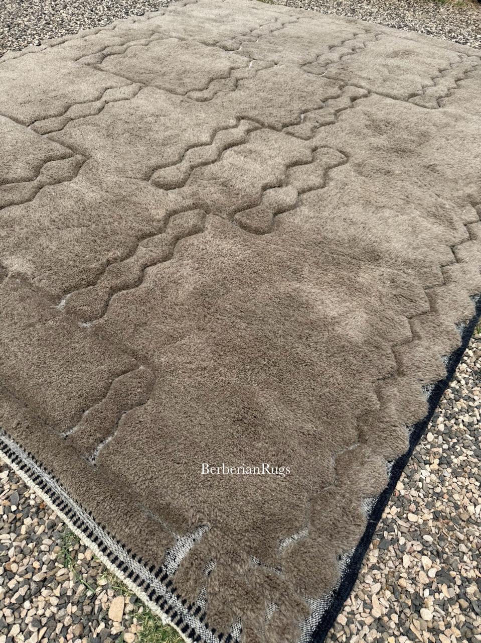 Moroccan rug Neutral color - Image 3