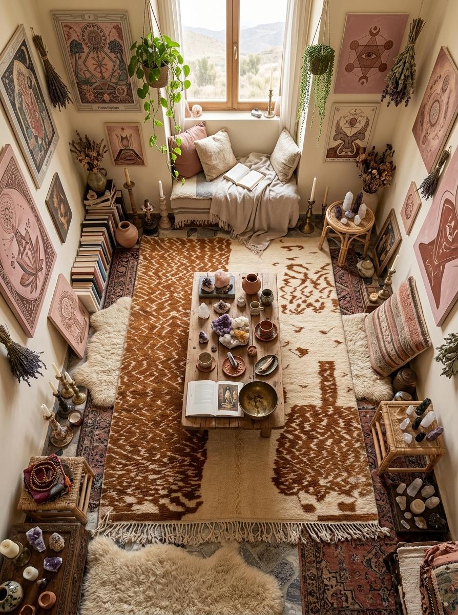Moroccan rug Brown ivory - Image 11