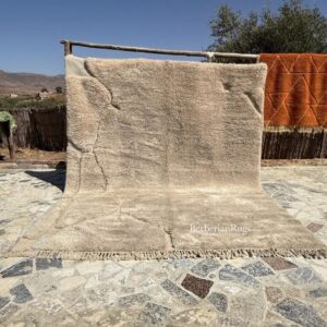Moroccan rug Beige