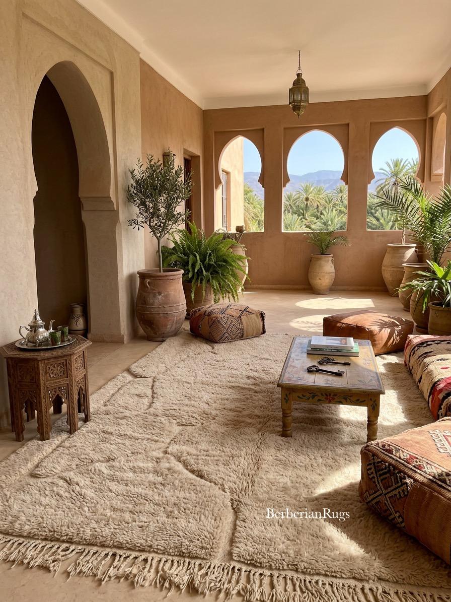 Moroccan rug Beige - Image 5