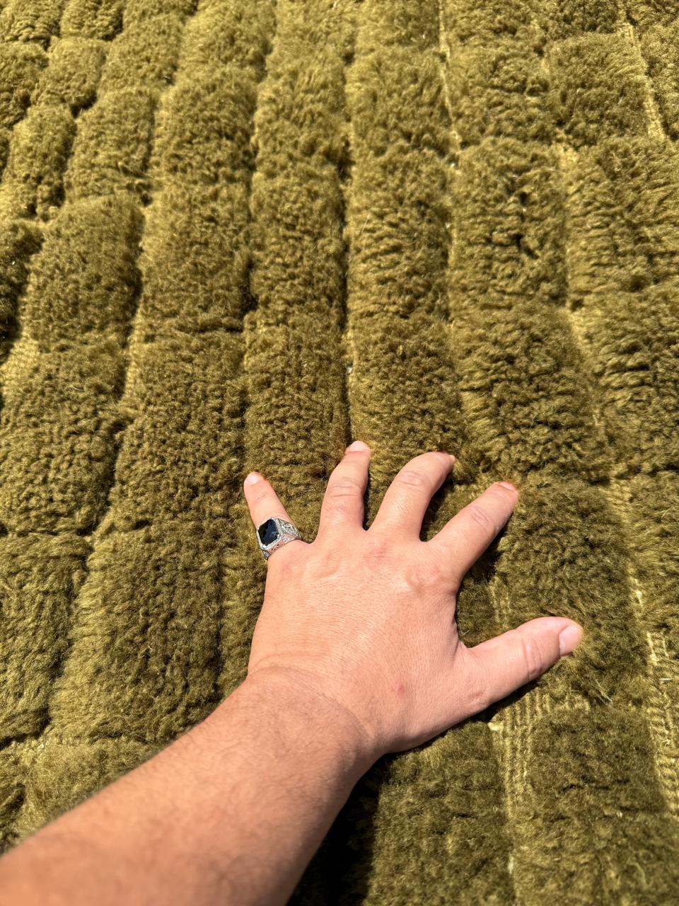 Olive green rug - Image 2