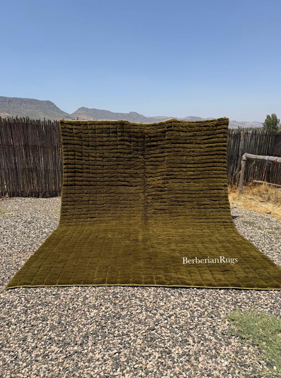 Olive green rug