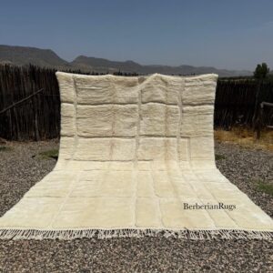 Moroccan rug ivory