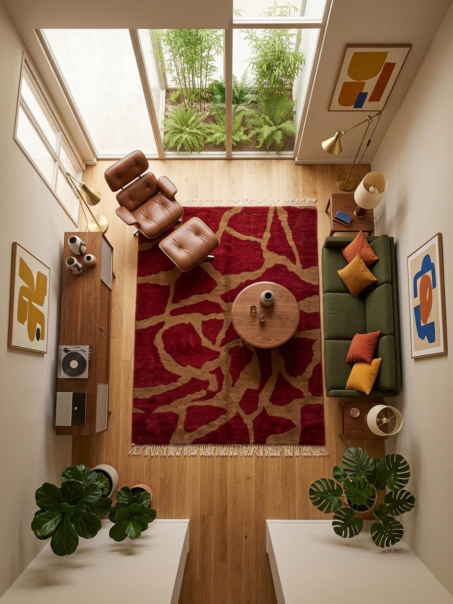 Moroccan rug red - Image 4