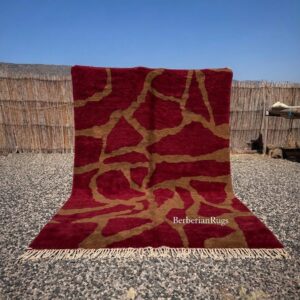 Moroccan rug red
