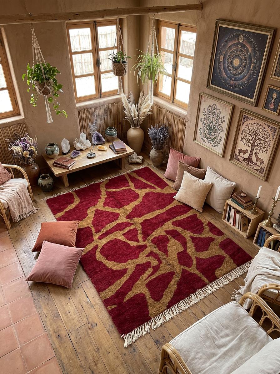 Moroccan rug red - Image 2