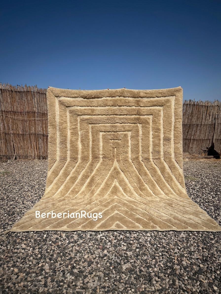 Moroccan rug Beige