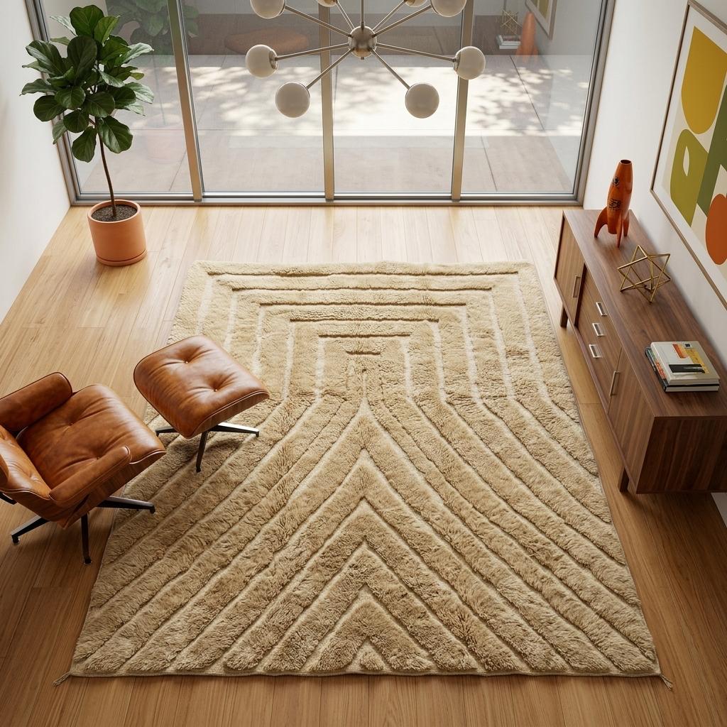 Moroccan rug Beige - Image 2