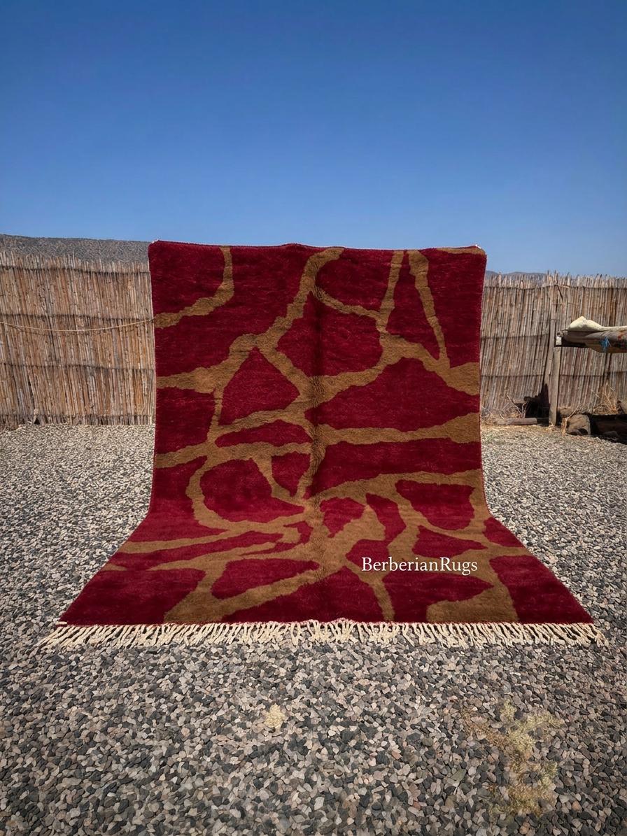 Moroccan rug red