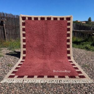 Moroccan rug Burgundy